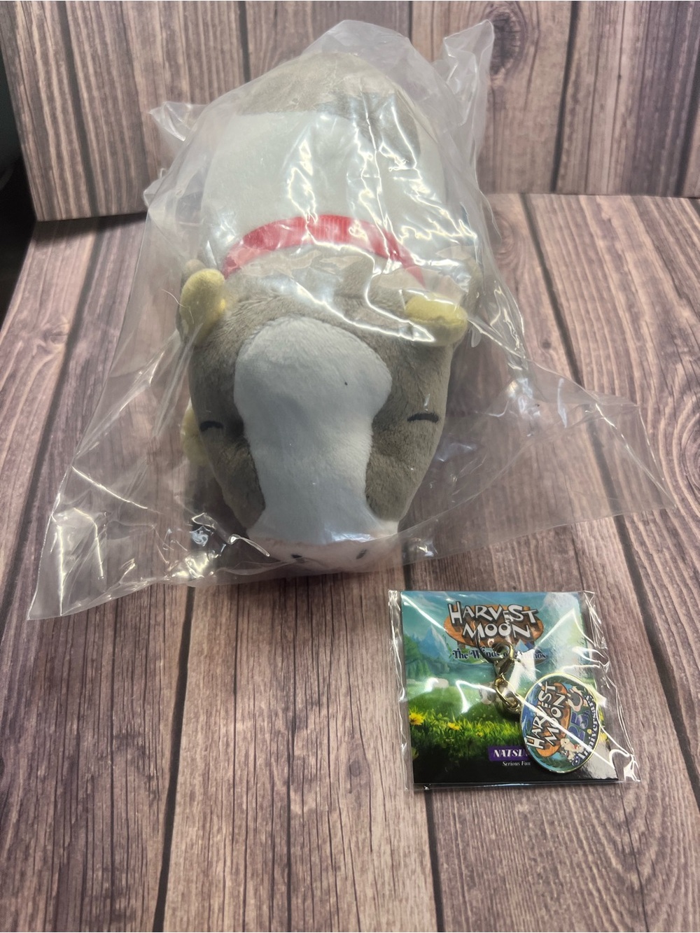 Harvest Moon Cow Plushie and Keychain